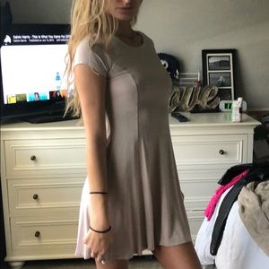 FOREVER 21 CUTE SWAY DRESS IN CREME- worn 2 times